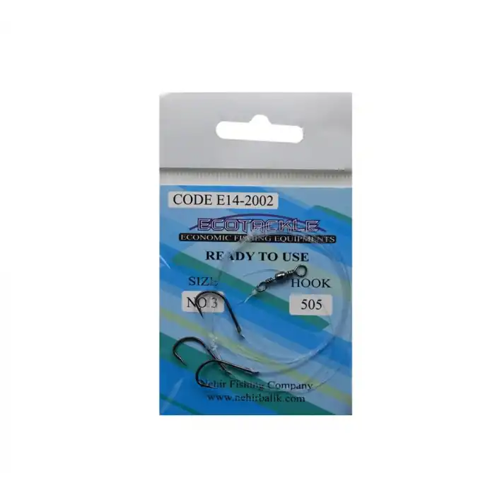 Ecotackle Fırdöndülü Yemli Takım 505 Bronz 3 İğne 100P