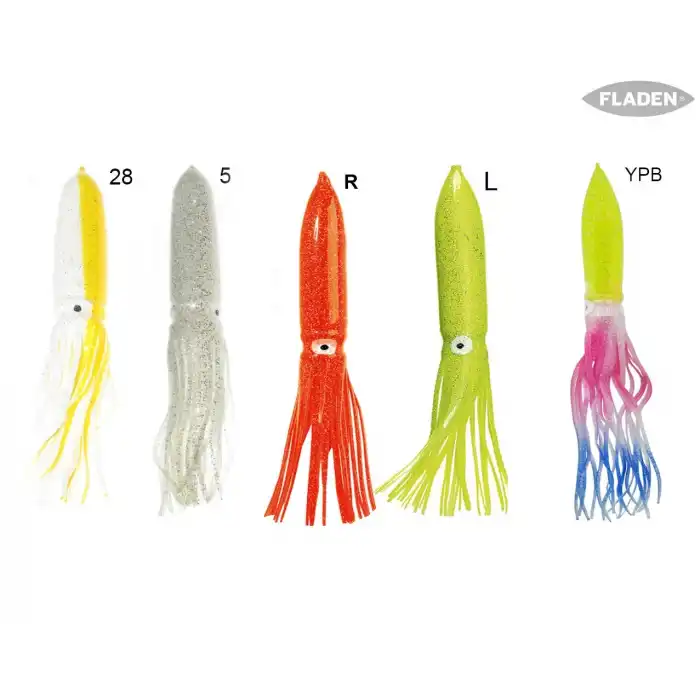 Fladen Dev Silikon Kalamar Fosforlu 30 cm