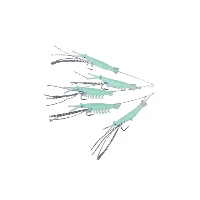 Fladen Living Shrimp Mezgit 5 Köstek Hazır Takım