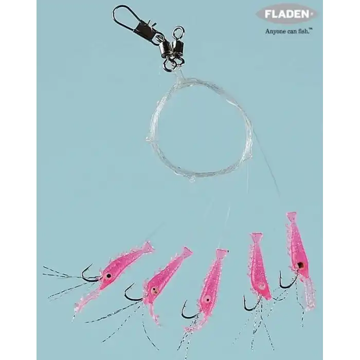 Fladen Living Shrimp Mezgit 5 Köstek Hazır Takım