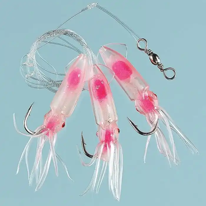 Fladen Pink Squid 3 Köstek Hazır Takım