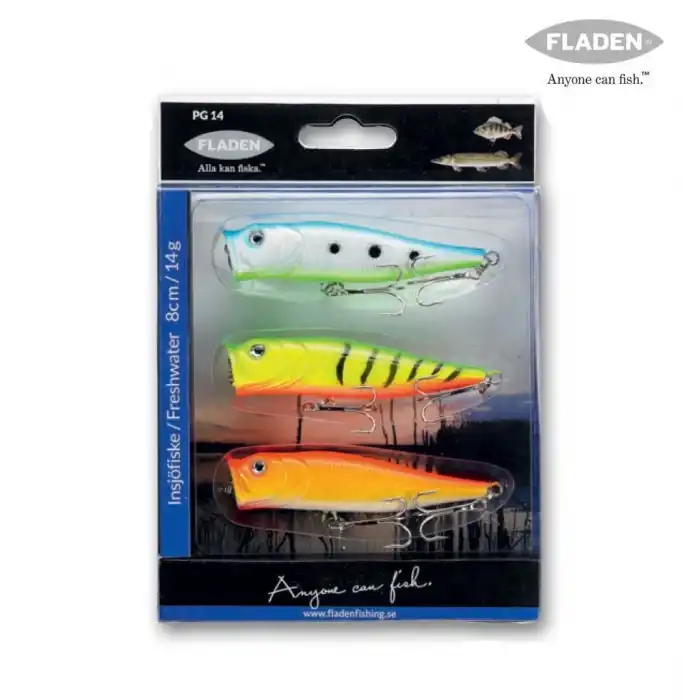 Fladen Popper Set 9 cm 14 G 3P