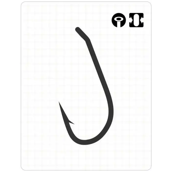 Fudo 2801 Slider Carp Black Nikel Sazan İğnesi