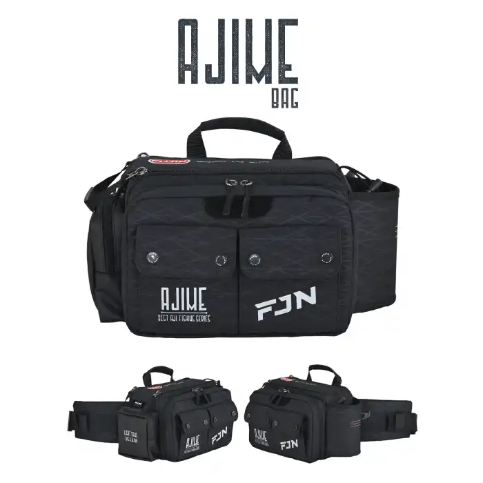 Fujin Ajime Bel Çantası Black - Balıkçı Çantası