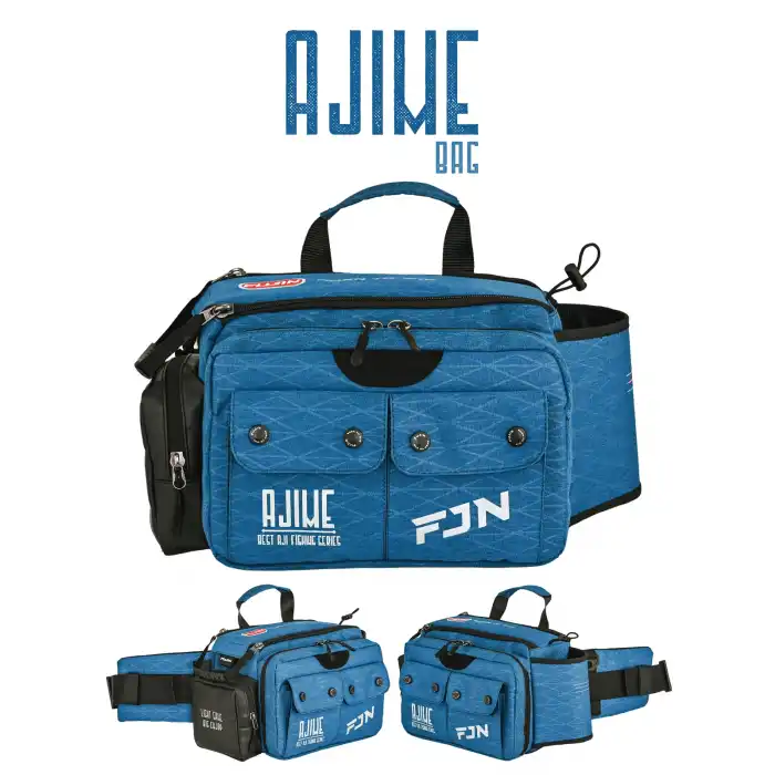 Fujin Ajime Bel Çantası Indigo - Balıkçı Çantası