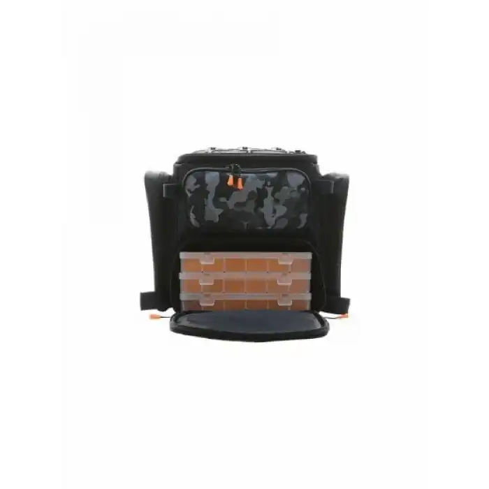 Fujin Black Camo Back Pack - Balıkçı Sırt Çantası