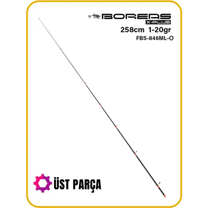 Fujin Boreas 258cm 1-20gr Orange Üst Parça