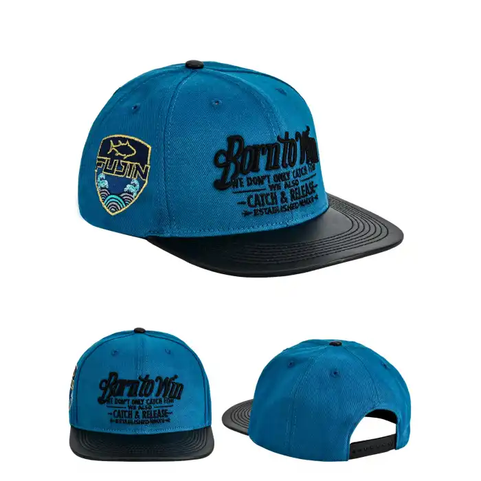 Fujin BTW Leather Visor Şapka Indigo