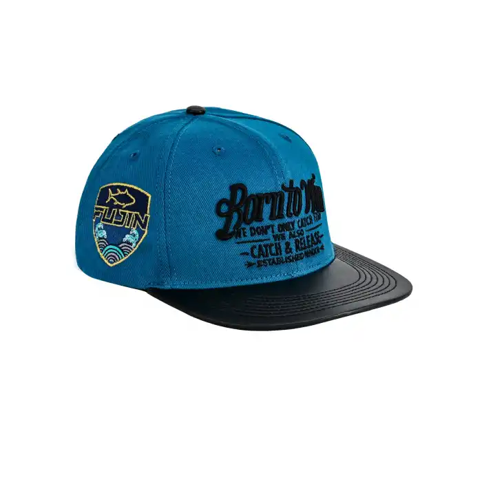 Fujin BTW Leather Visor Şapka Indigo