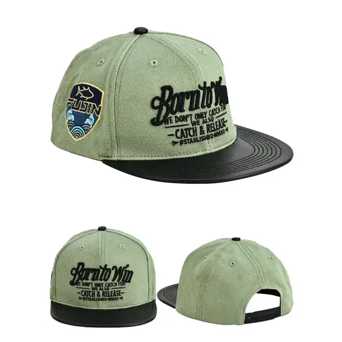 Fujin BTW Leather Visor Şapka Light Green