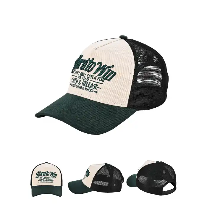 Fujin BTW Trucker Şapka Beige Green