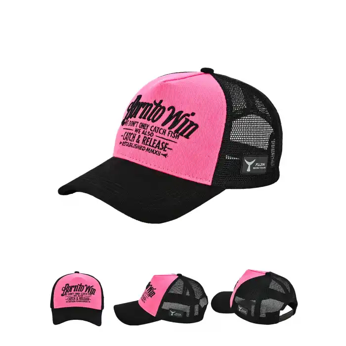 Fujin BTW Trucker Şapka Black Fuchsia