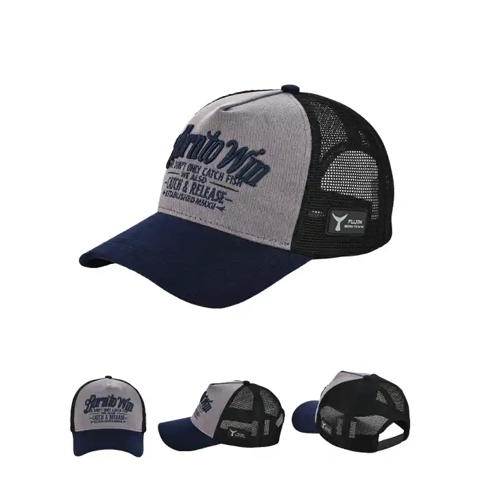 Fujin BTW Trucker Şapka Black Grey Navy