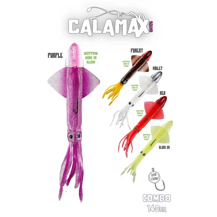 Fujin Calamax 140gr Combo Squid Silikon Yem