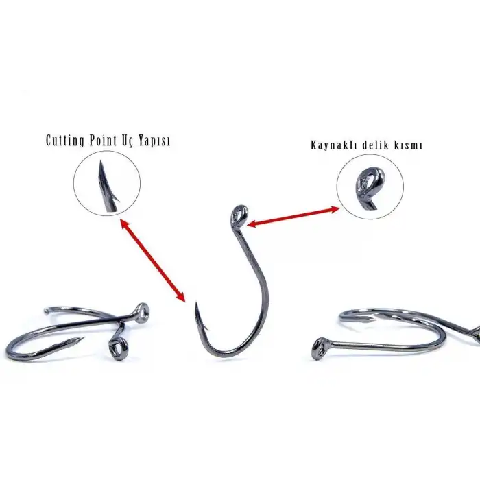 Fujin Cut SSW Delikli Kaynaklı Çapraz Octopus Kancası