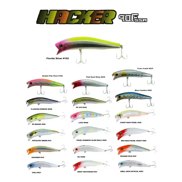 Fujin Hacker 90mm 13.7gr SSR Floating Maket Balık