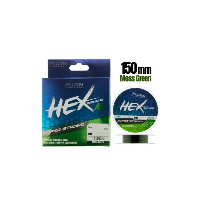 Fujin Hex Braid 4x 150mt Moss Green PE İp Misina