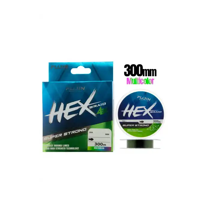 Fujin Hex Braid 4x 300mt Multicolor PE İp Misina