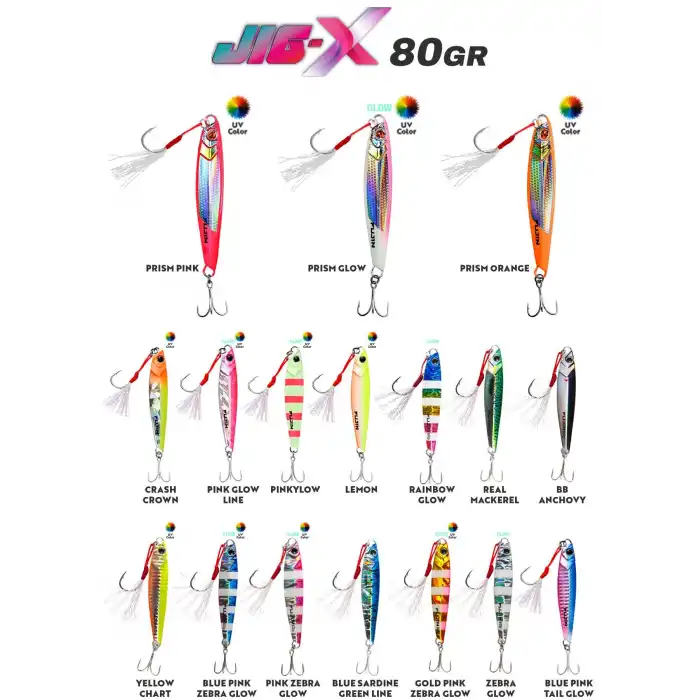 Fujin Jig-X 80gr Shore Jigging Jig Yem