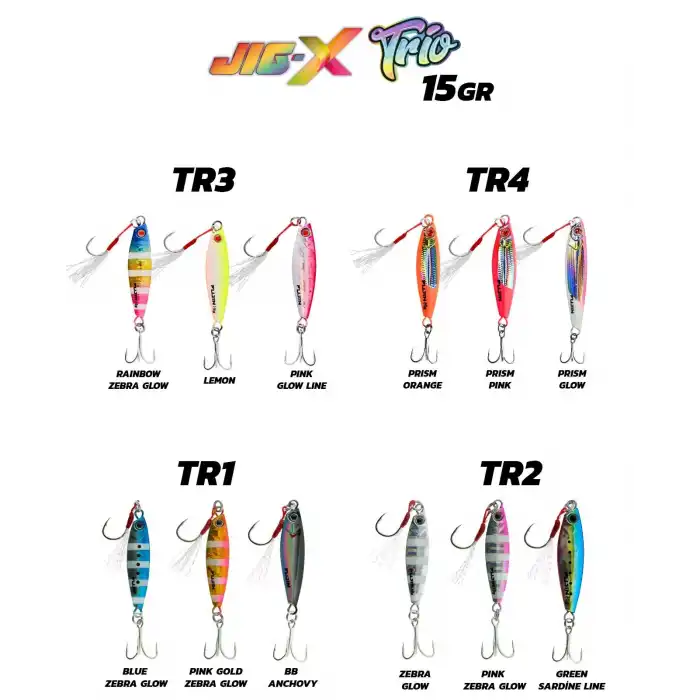Fujin Jig-X Trio 3lü Micro Jig 15gr