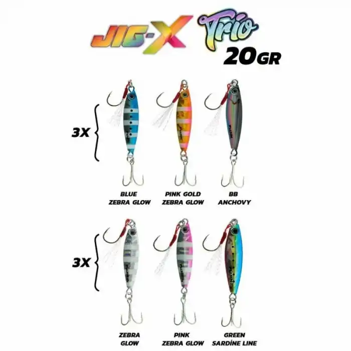 Fujin Jig-X Trio 3lü Micro Jig 20gr