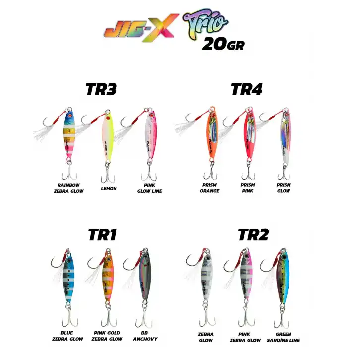 Fujin Jig-X Trio 3lü Micro Jig 20gr