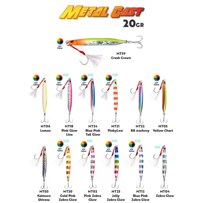 Fujin Metal Cast 20gr Light Jig Metal Yem