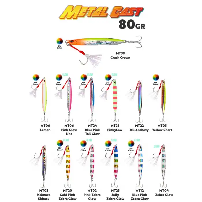 Fujin Metal Cast 80gr Shore Jig Metal Yem