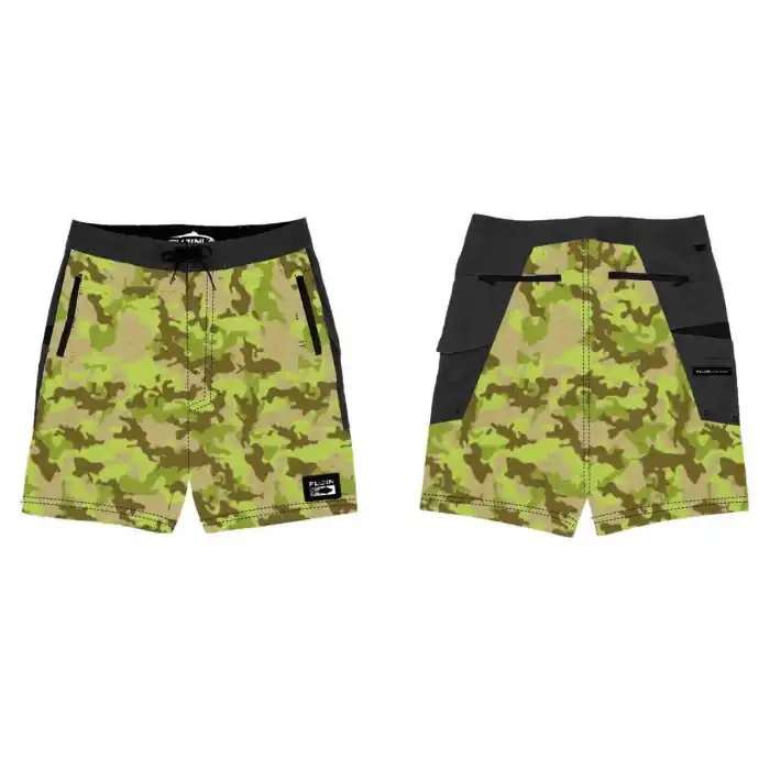 Fujin Performance Short Camo Pistachio