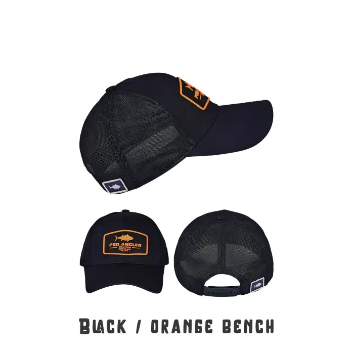 Fujin Pro Angler Black + Orange Bench Şapka