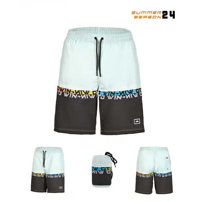 Fujin Pro Angler Board Short Mayo Anthracite Turquoise