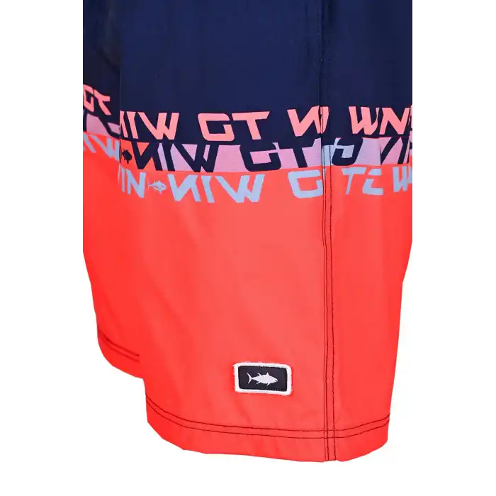 Fujin Pro Angler Board Short Mayo Scarlet Dark Navy