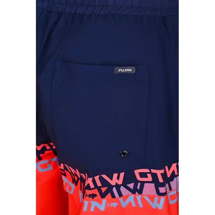 Fujin Pro Angler Board Short Mayo Scarlet Dark Navy