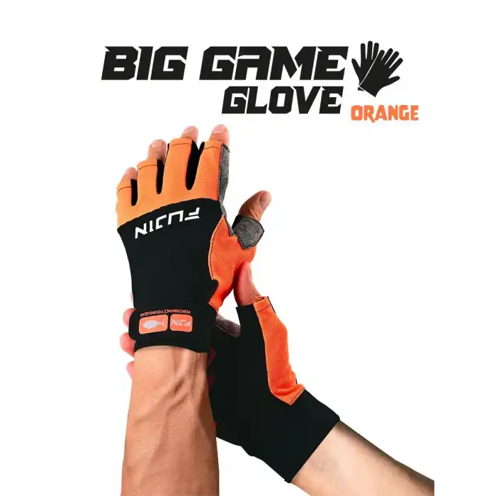 Fujin Pro Angler S24 Big Game Gloves Orange