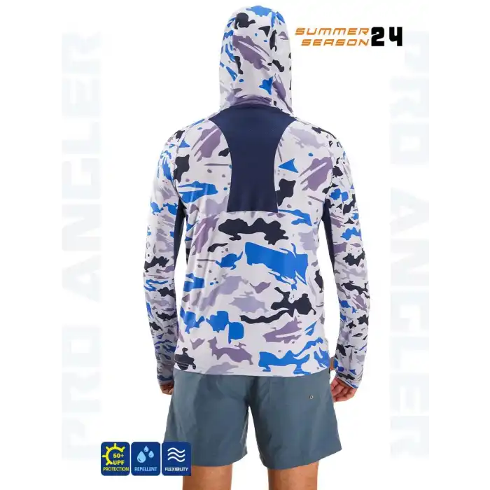 Fujin Pro Angler S24 Buff&Hoodi Natural Blue Camo