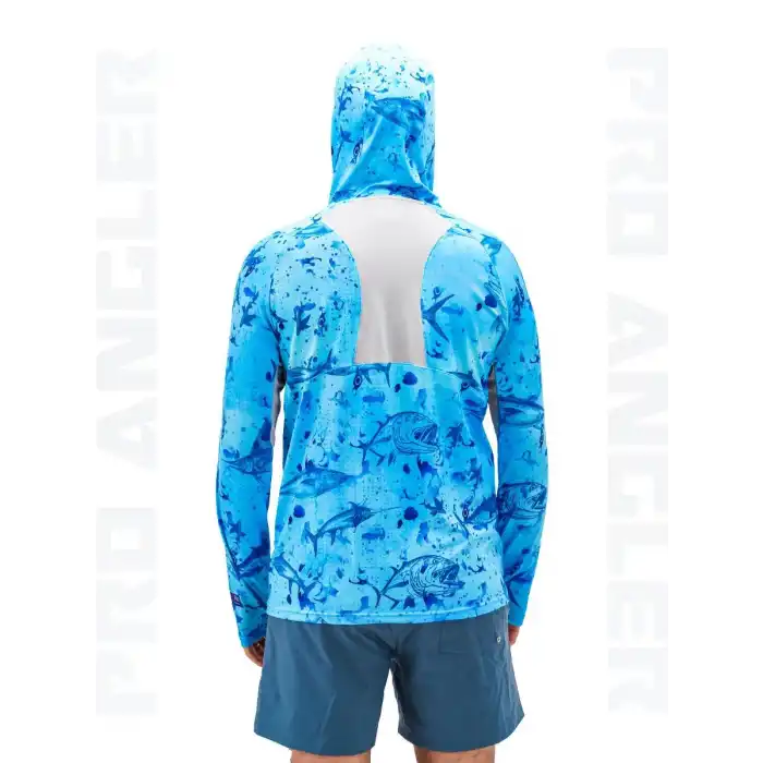 Fujin Pro Angler S24 Buff&Hoodie Blue Fish