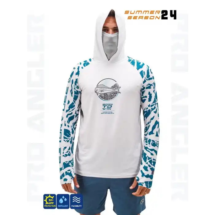 Fujin Pro Angler S24 Buff&Hoodie Lambuka Green #S
