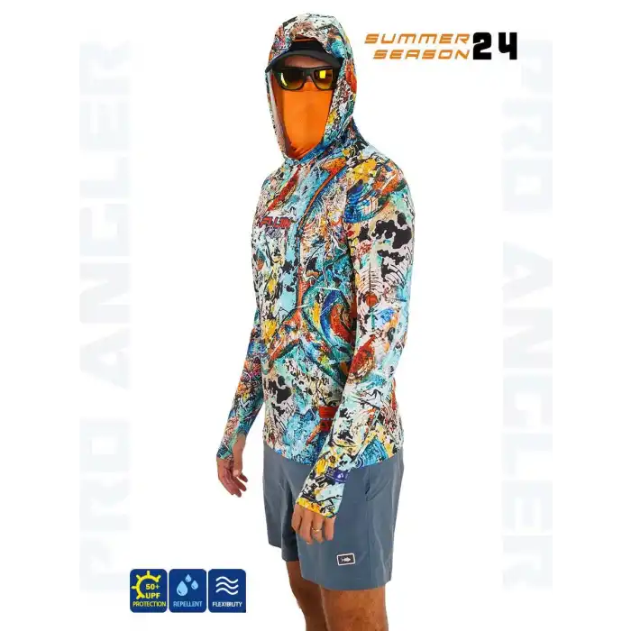 Fujin Pro Angler S24 Buff&Hoodie Makai Orange