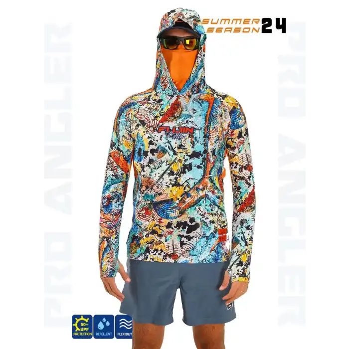 Fujin Pro Angler S24 Buff&Hoodie Makai Orange