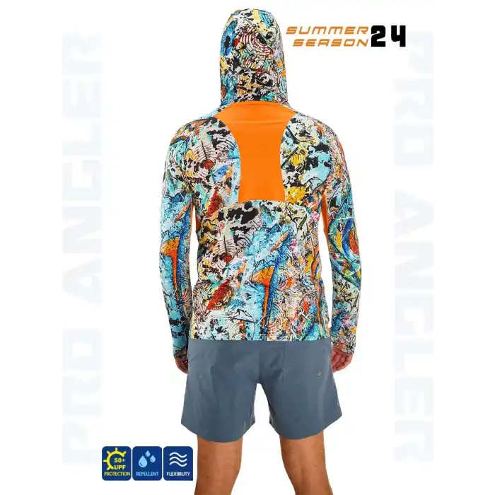 Fujin Pro Angler S24 Buff&Hoodie Makai Orange