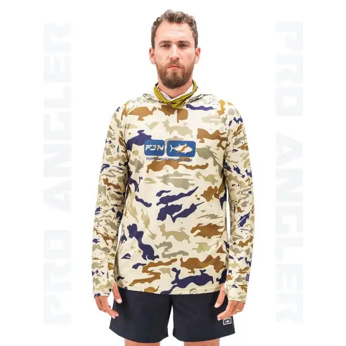 Fujin Pro Angler S24 Buff&Hoodie Natural Camo