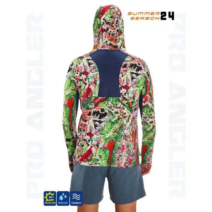 Fujin Pro Angler S24 Hooded Makai Green Red