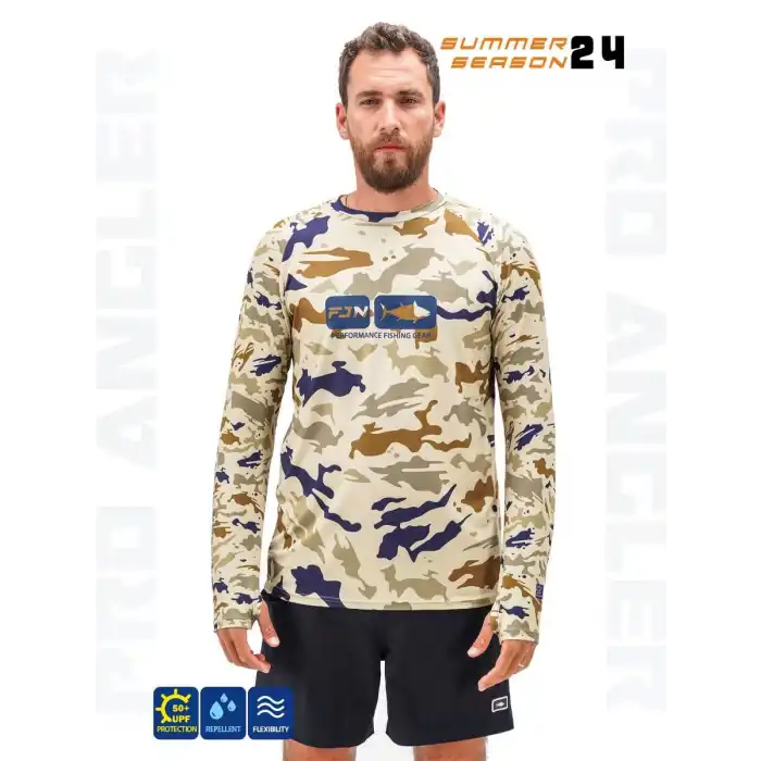 Fujin Pro Angler S24 T-Shirt Narural Camo