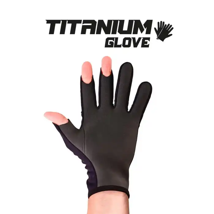 Fujin Pro Angler S24 Titanium Gloves Black Gold