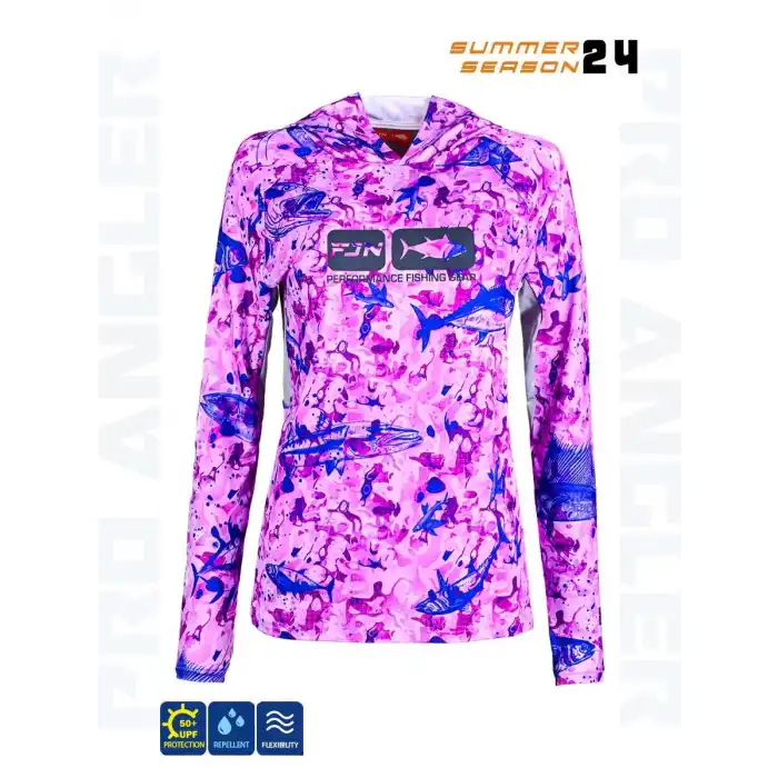 Fujin Pro Angler S24 Women Hooded Echo Purple