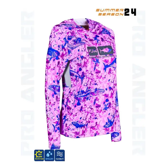 Fujin Pro Angler S24 Women Hooded Echo Purple