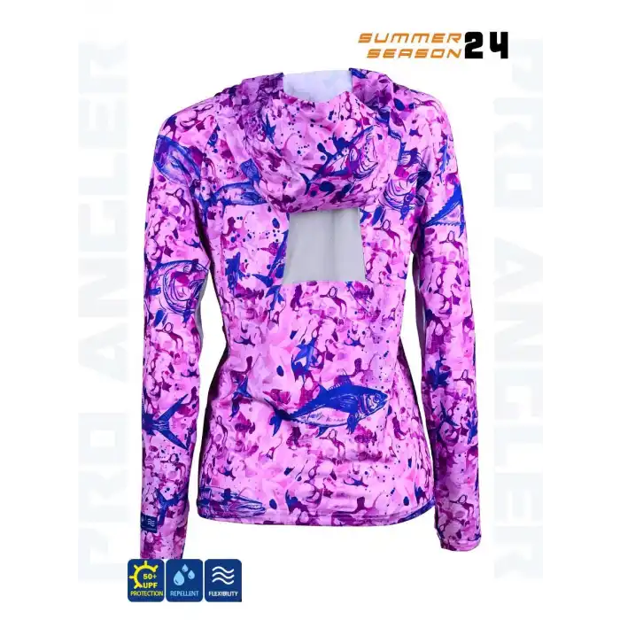 Fujin Pro Angler S24 Women Hooded Echo Purple