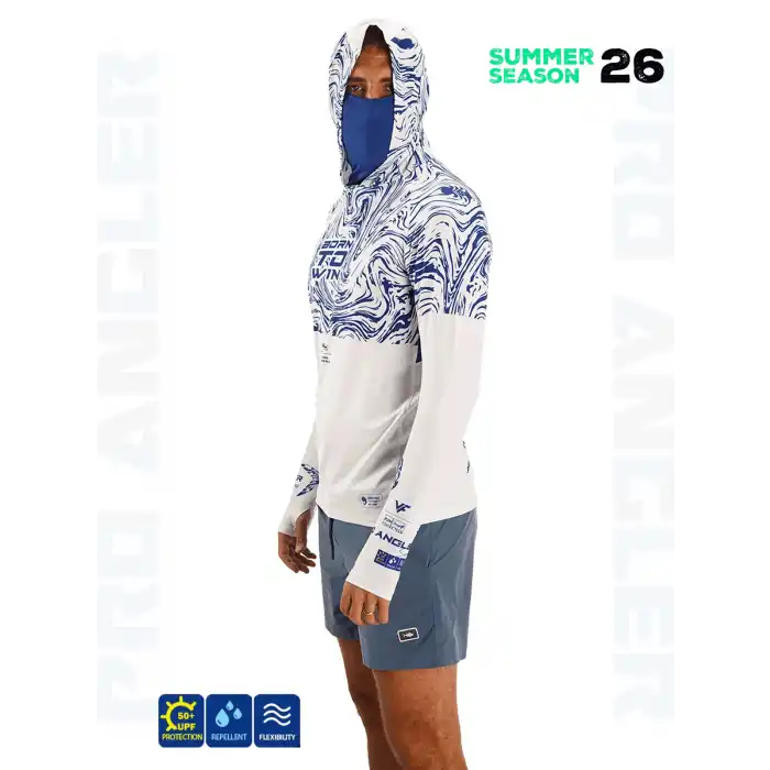 Fujin Pro Angler S26 Buff&Hoodie Izohips White Blue