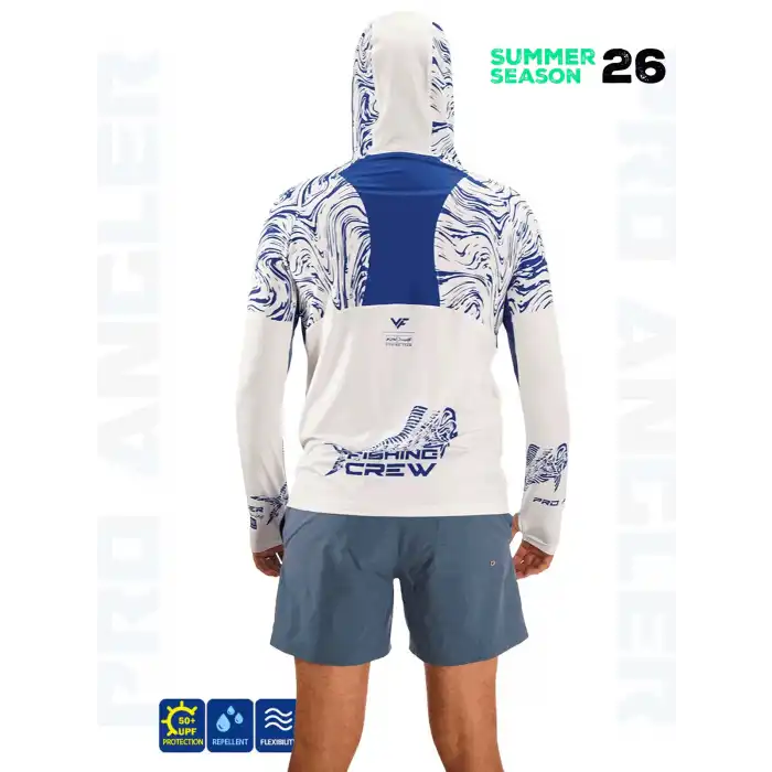 Fujin Pro Angler S26 Buff&Hoodie Izohips White Blue