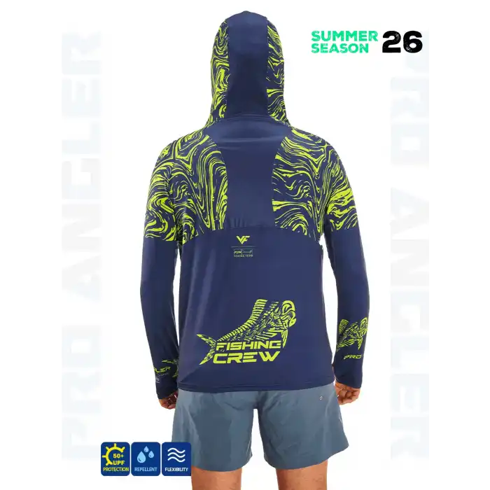 Fujin Pro Angler S26 Hooded Izohips Blue Green